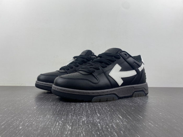 ofw out of office low-top leather sneakers