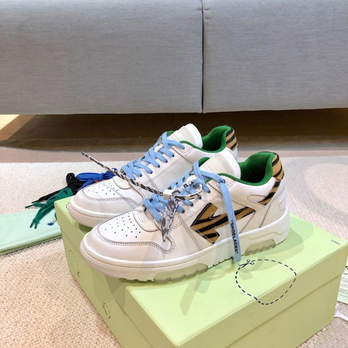 ofw out of office low-top leather sneakers