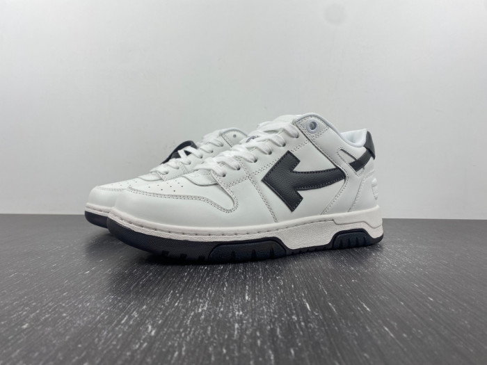 ofw out of office low-top leather sneakers