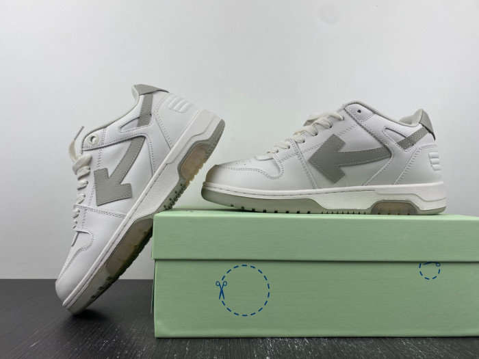 ofw out of office low-top leather sneakers