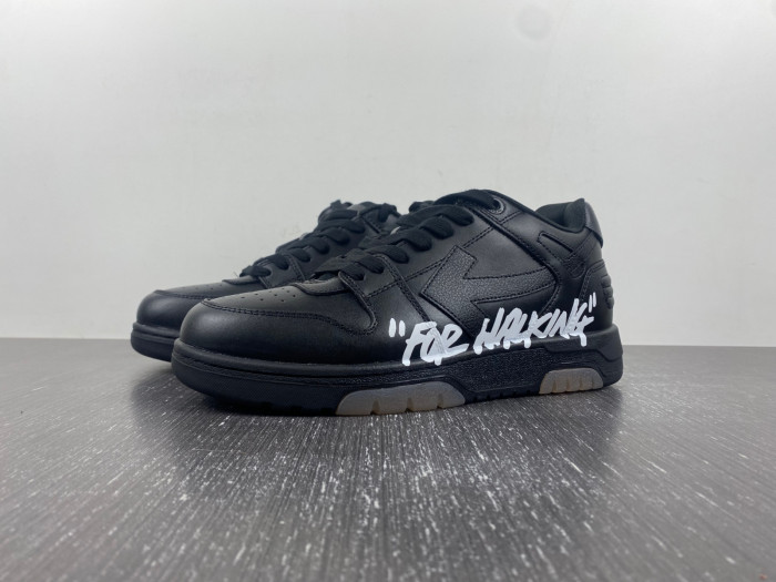 ofw out of office low-top leather sneakers