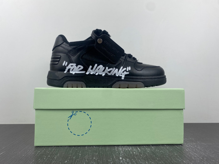 ofw out of office low-top leather sneakers