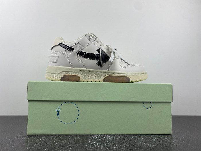 ofw out of office low-top leather sneakers