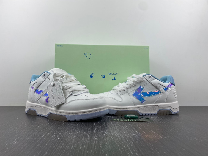 ofw out of office low-top leather sneakers