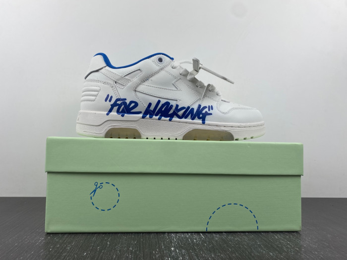 ofw out of office low-top leather sneakers