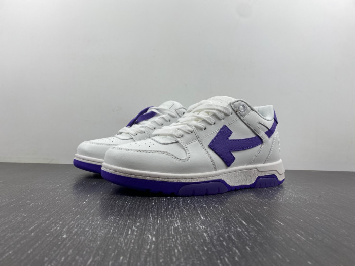 ofw out of office low-top leather sneakers