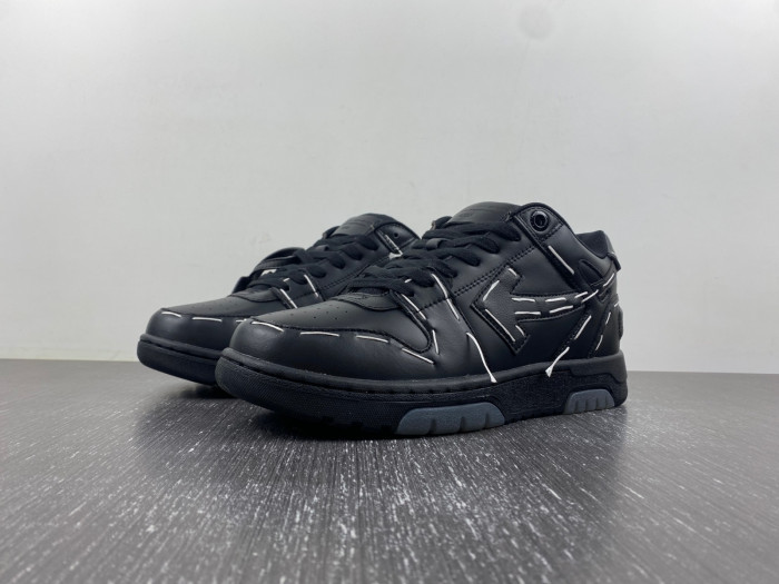 ofw out of office low-top leather sneakers