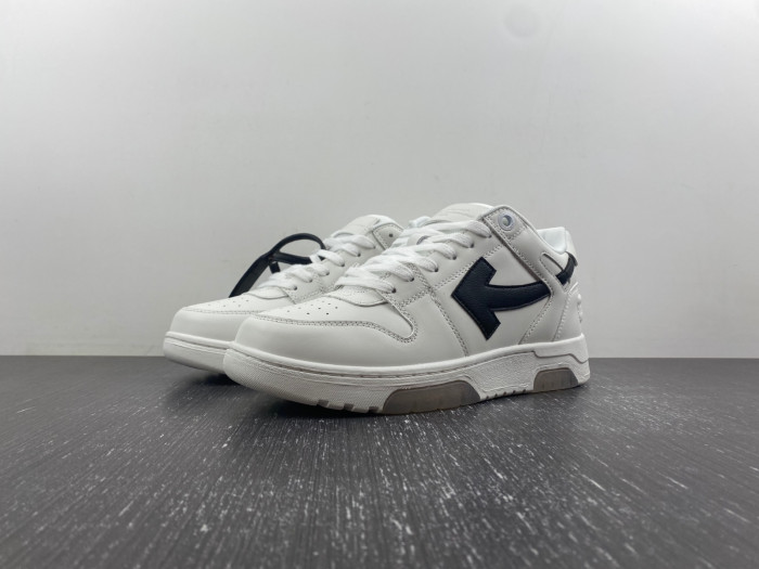 ofw out of office low-top leather sneakers