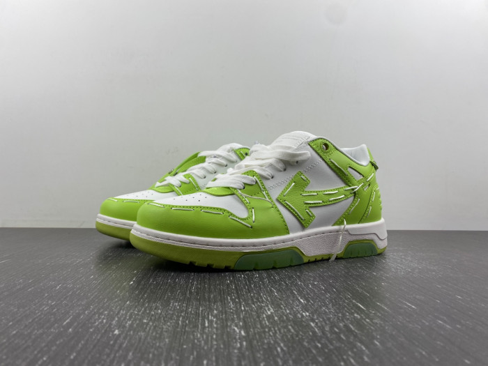 ofw out of office low-top leather sneakers