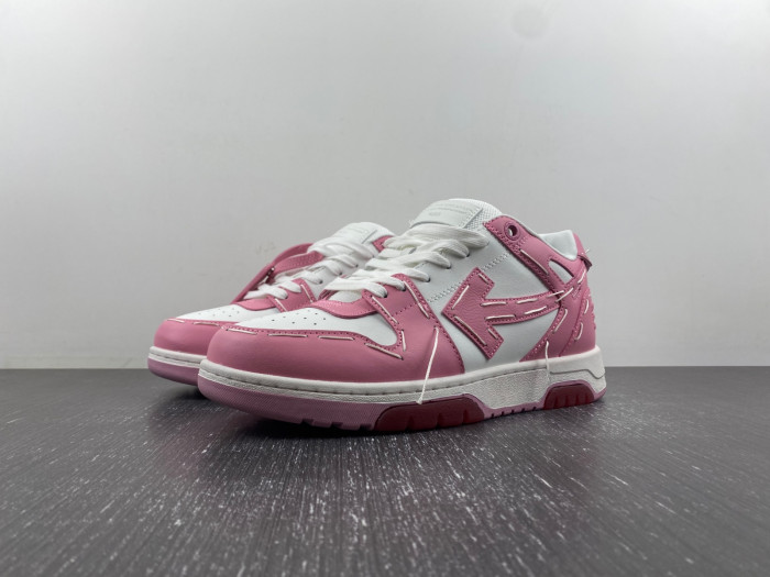 ofw out of office low-top leather sneakers