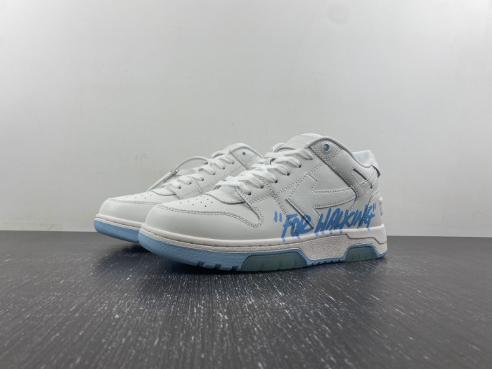 ofw out of office low-top leather sneakers