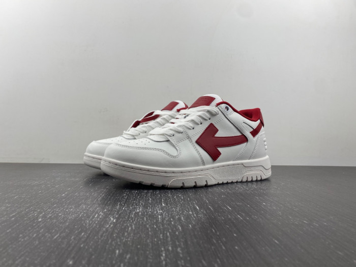 ofw out of office low-top leather sneakers
