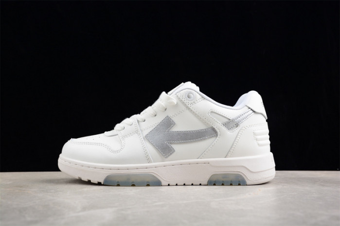 ofw out of office low-top leather sneakers