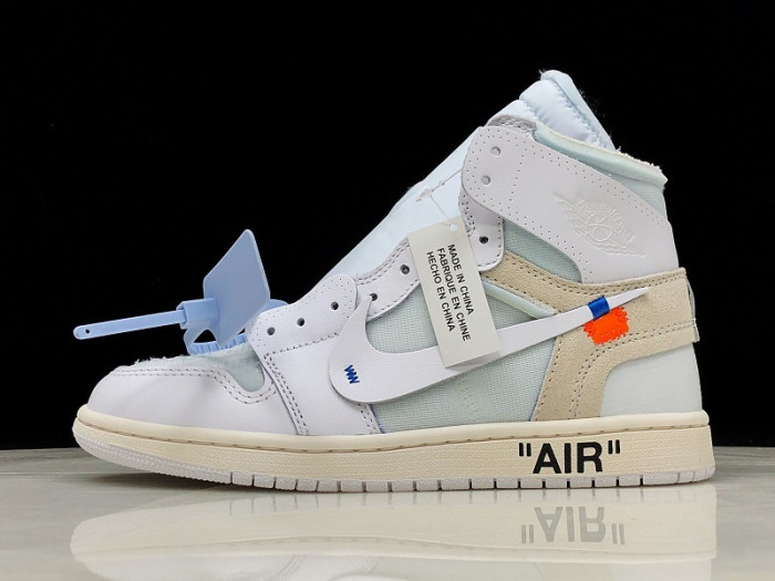 ofw air jordan 1 retro high white - aq0818-100