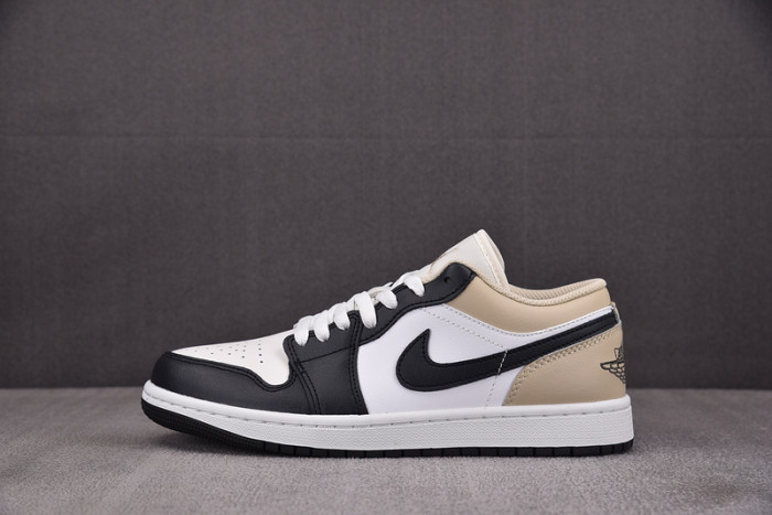 Air Jordan 1 Low "Black Toe" Tan 553558-153