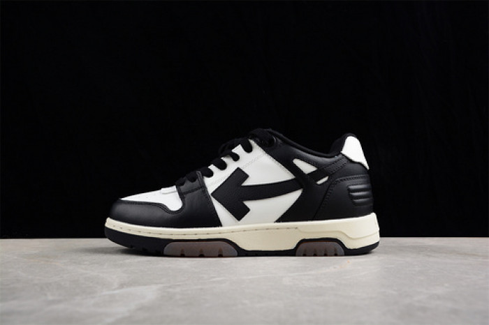 ofw out of office low-top leather sneakers